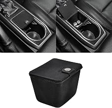 Center Console Organizer Coin Holder for 2016-2023 Toyota Tacoma | Portable with Lid, Front Seat Cup Holder Insert Coin Storage Box for Tacoma 3rd Gen Accessories Automatic Transmission Only