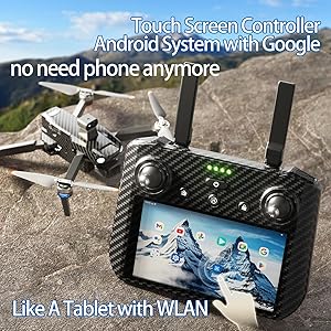 Bingchat Upgraded Professional Drones with Camera for Adults 4K HD, Anti-shake 3 Axis Gimbal, 360 Obstacle Avoidance, Payload Release, Tablet Touch Screen Controller, Up to 5 Miles Range, 84 Minutes Two Batteries, Time-lapse, Follow Me, Rainproof, GPS Safe Height Auto Return