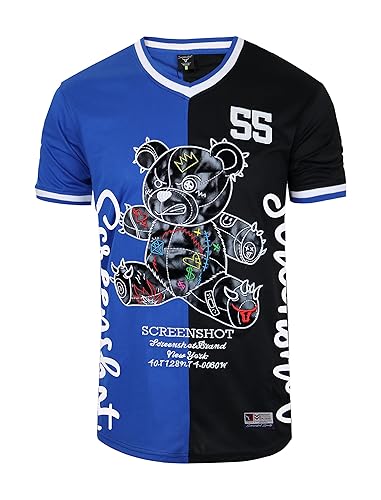 SCREENSHOT Mens Hip-Hop Premium Urban Sreetwear Fashion Jersey Top -