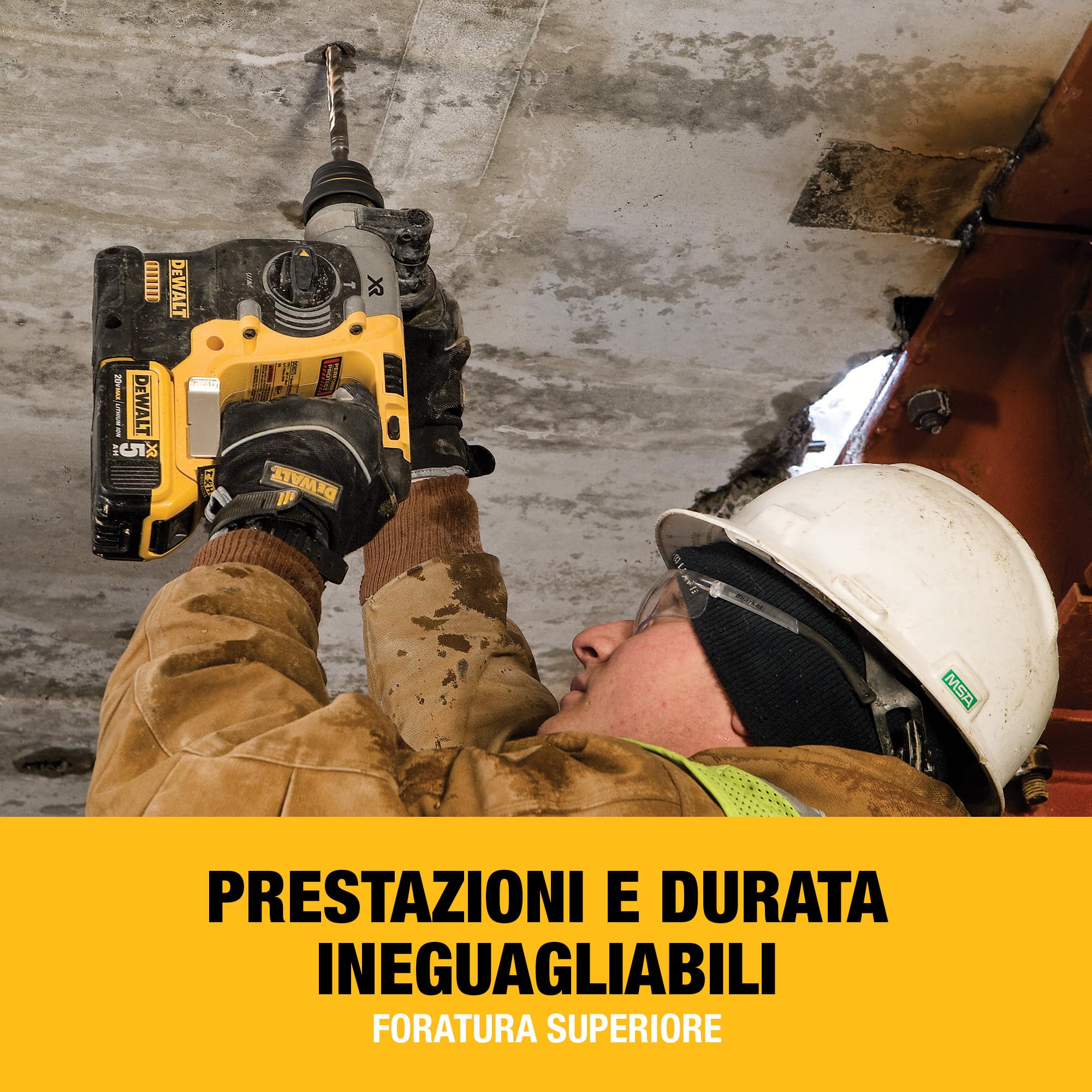 DEWALT 18V XR Martello Perforatore Brushless 24mm SDS-Plus, Unità Nuda, DCH273N-XJ