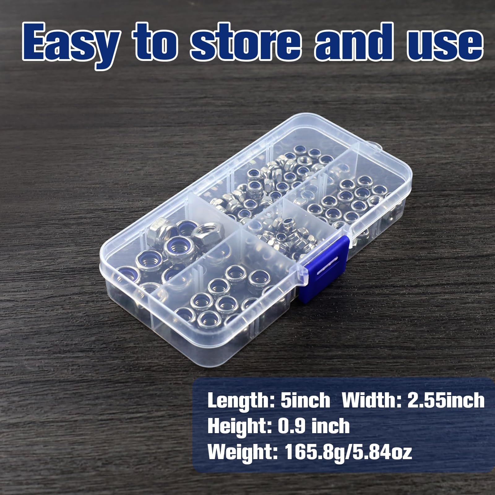 150/182Pcs Controdado In Nylon 304 Acciaio Inossidabile M3 M4 - Foto 13