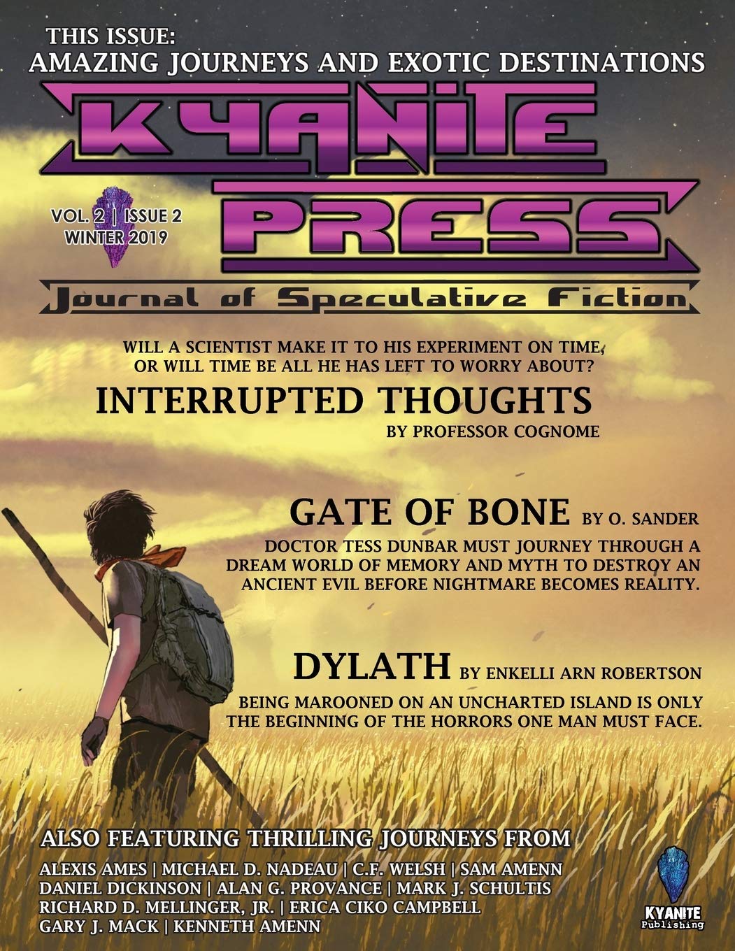 Cover of Kyanite Press, Winter 2020