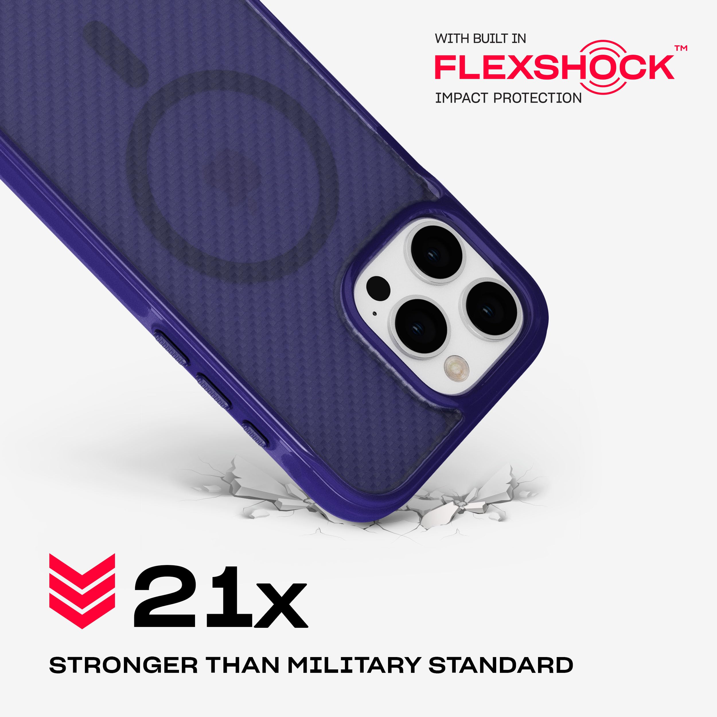 EvoArmor for iPhone 16 Compatible with MagSafe - Impact Protection Case 21x Military Standard Tested in Black