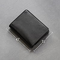 Vista 4 de Billetera de cuero plegable, tarjeta de identificación de credencial y soporte para tarjetas de policía, escudo