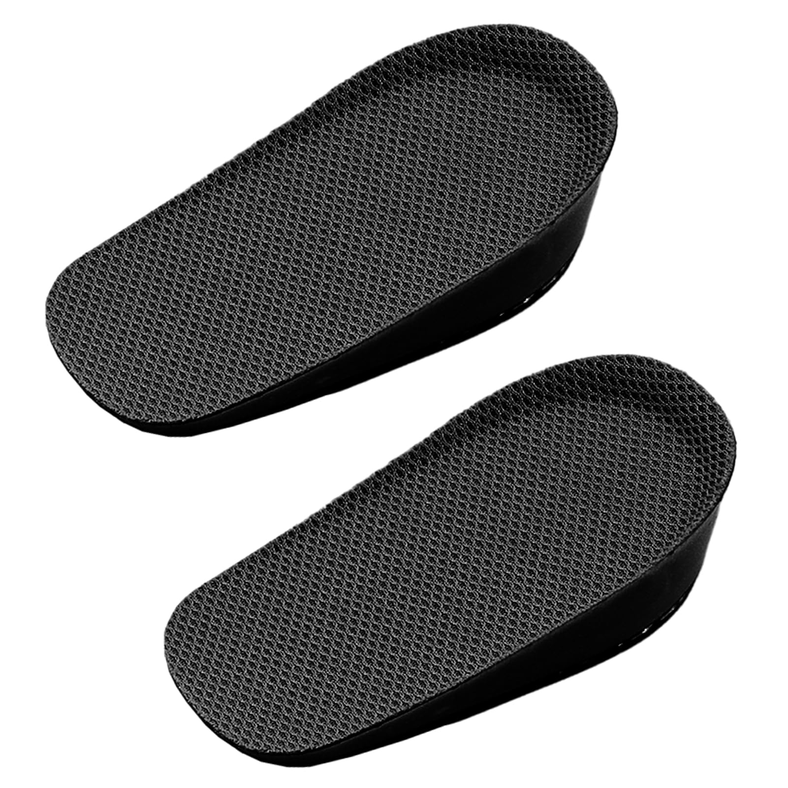 Height Increase Insole for Kids, 2.5cm Children Breathable Increase Height Invisible Heel Lift Inserts Elastic Shock Absorption Heel Cushion Pads Elevator Shoe Insoles (Black, Heel Height:2.5cm)