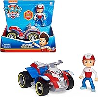 Paw Patrol - Pat Patrouille - Jouet Pat Patrouille - Véhicule Pat Patrouille + Figurine Ryder - Véhicule de 15 cm Avec 1...