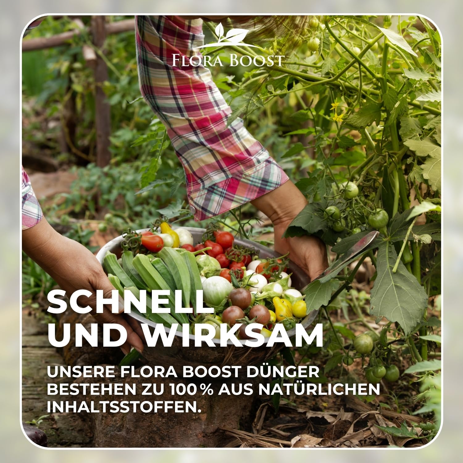 Flora Boost Obst und Gemüse Dünger Flora Boost 5000ml I Für bis zu 1000L Gießwasser I Dünger für alle Obst & Gemüse Pflanzen I Flüssiger Blatt- & Wurzeldünger I 100% natürlicher Pflanzendünger