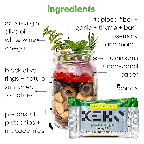 Miniatura 5 de KEHO Keto Vegan Savory Snack  Whole 30  Reemplazo de comidas  A base de plantas  Sin gluten  Bajo en carbohidratos  Paleo  Todo natural  Alto en