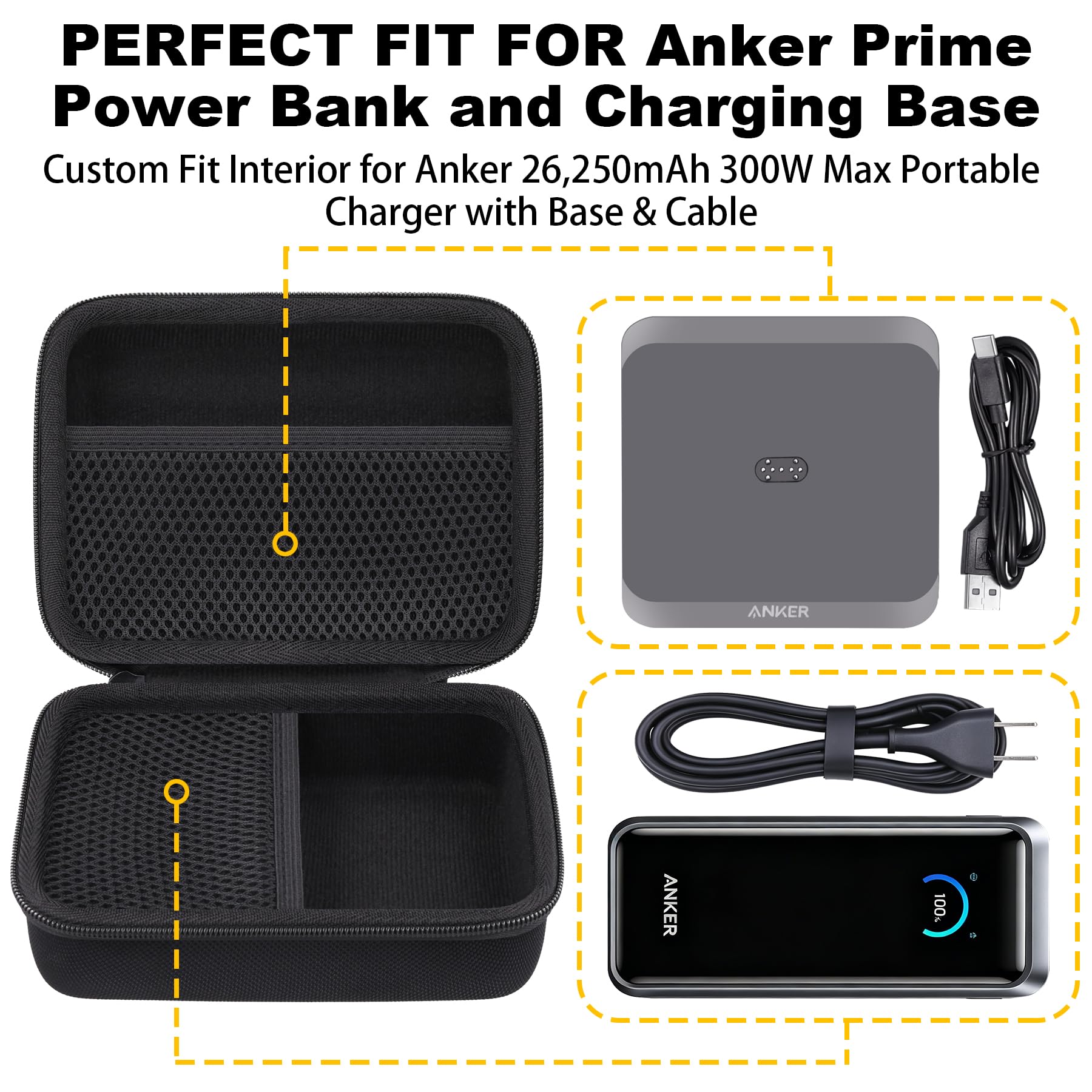 Amazon | （ケースのみ）Anker Prime Power Bank, 26250mAh, 300W