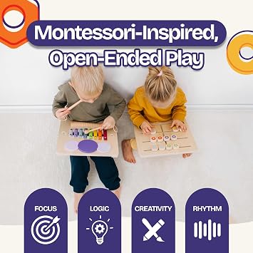 ComfyBumpy Sensory Wall Panel for Kids | Toddler Busy Activity Board and Detachable Wooden Sensory Board - Montessori Busy Board, Activity Wall Center for Independent, Screen-Free Play