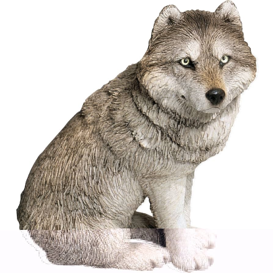 ★専用★サンディキャスト　SANDICAST  WOLF ウルフ　オオカミ Amazon.co.jp: (Small) - Sandicast Mid Size Wolf Sculpture in