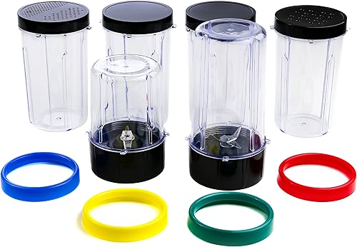 Miniatura 4 de Ovente HS517 - Juego de licuadora flash multiusos de 17 piezas, acero inoxidable