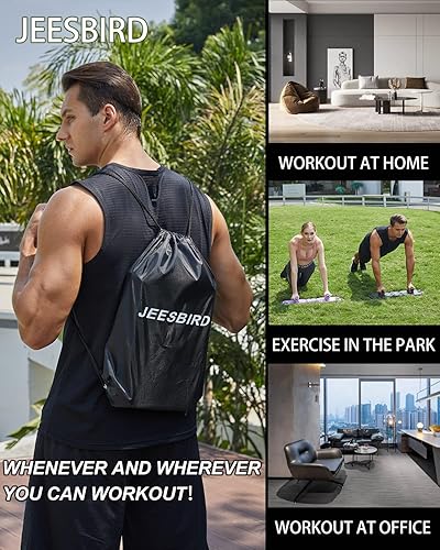 Miniatura 4 de Tabla de levantamiento de pesas, barra de flexiones plegable portátil 18 en 1, asas de empuje para piso, equipo de entrenamiento en casa,