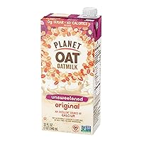 Vista 3 de Planet Oat Leche de avena, original sin azúcar, 32 onzas (paquete de 6), sin lactosa, sin lácteos, sin OMG, leche de avena Planet Oat