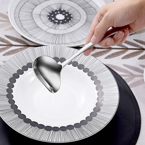 Miniatura 5 de KEAWELL Premium Austin - Cucharón para salsa, acero inoxidable 1810, 7 pulgadas, plateado, apto para lavavajillas (2)