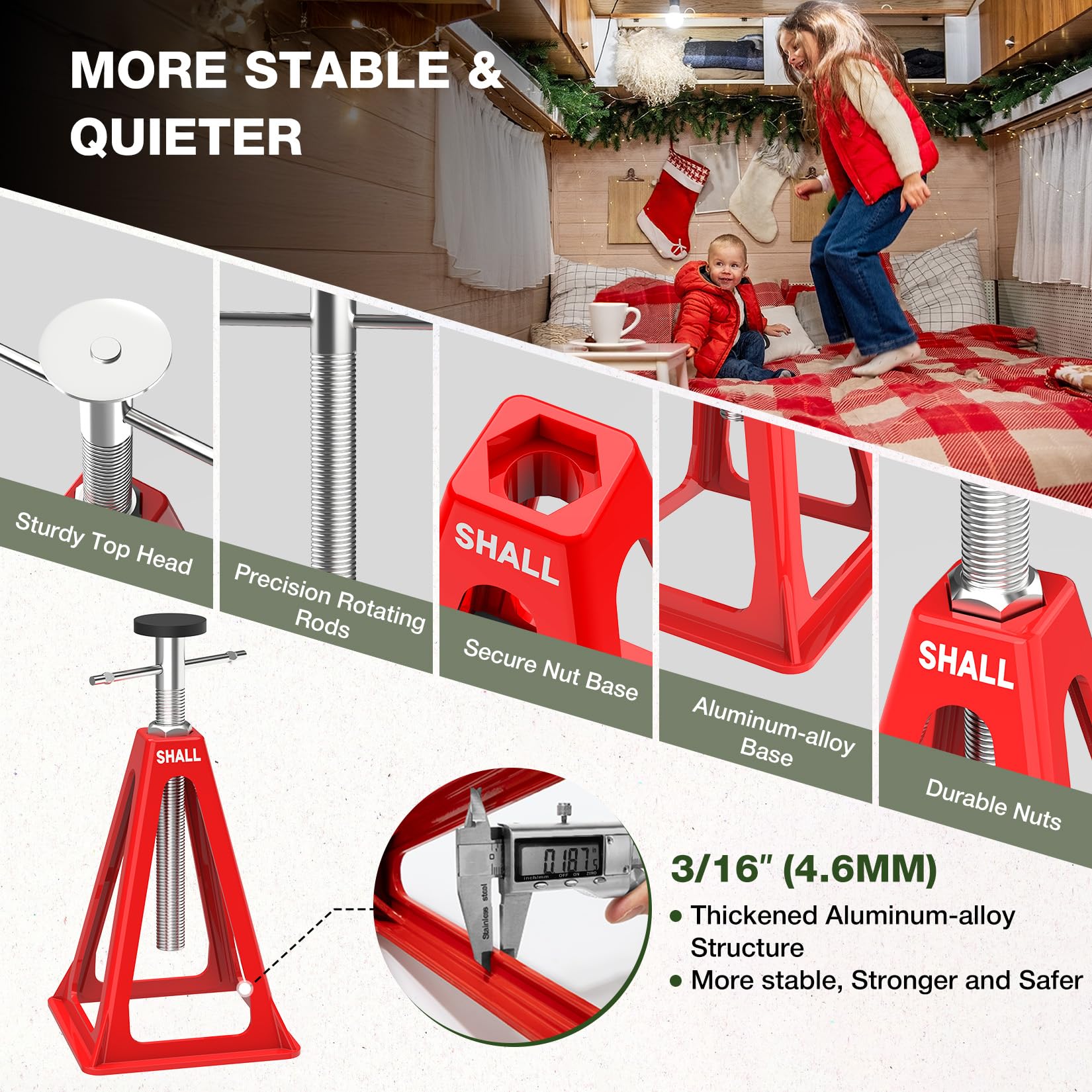 SHALL RV Stabilizer Jacks - Level Your Camper! -5