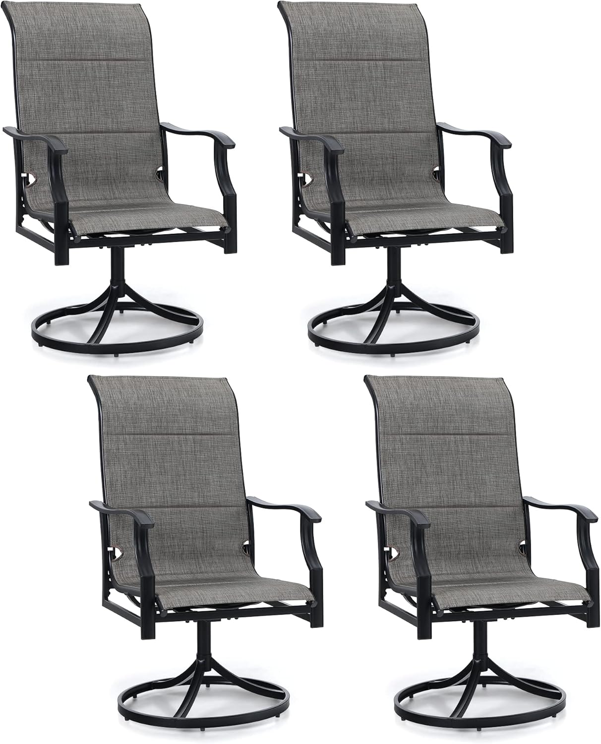 Sophia & William Patio Dining Chairs Set of 4 Swivel Patio