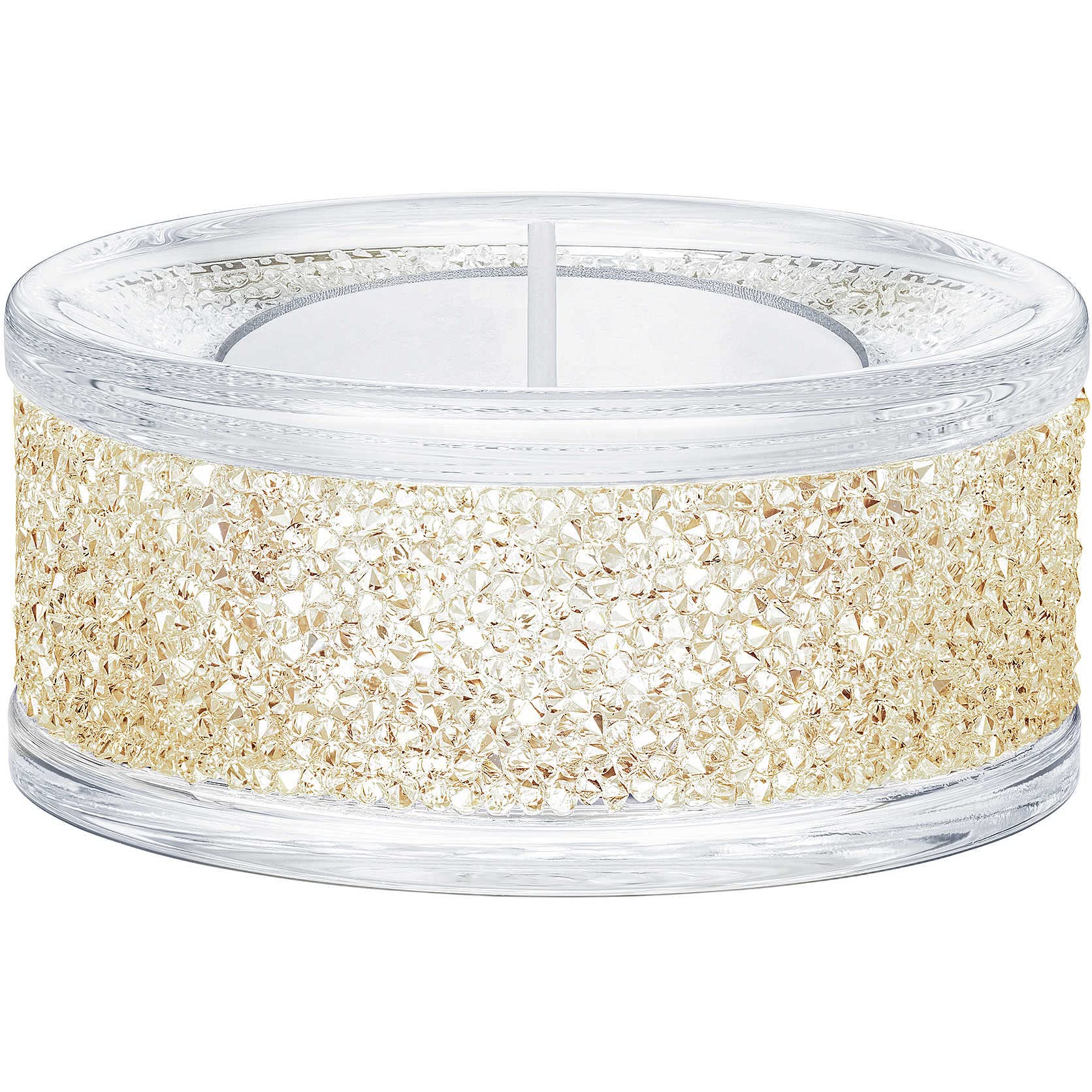 Swarovski Metallic Gold Shimmer Tea Light Holder, Gold Tone | 5428724