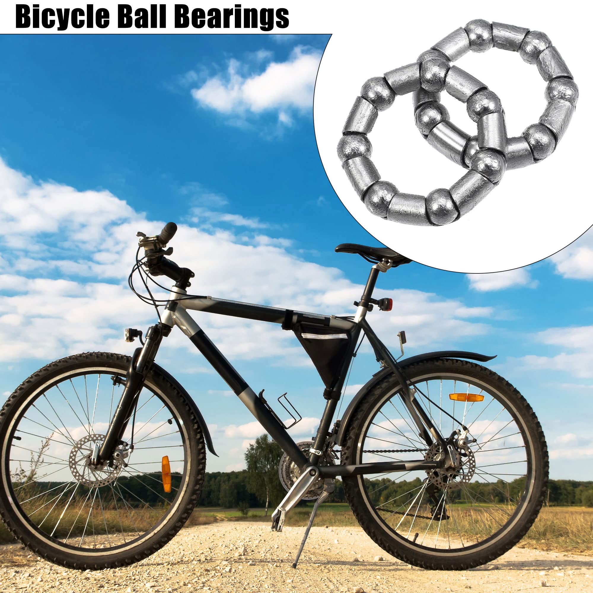 6-Piece Mountain Bike Crank Ball Bearing Retainer Set - Steel Bearings For Bicycle Parts Replacement - View #8