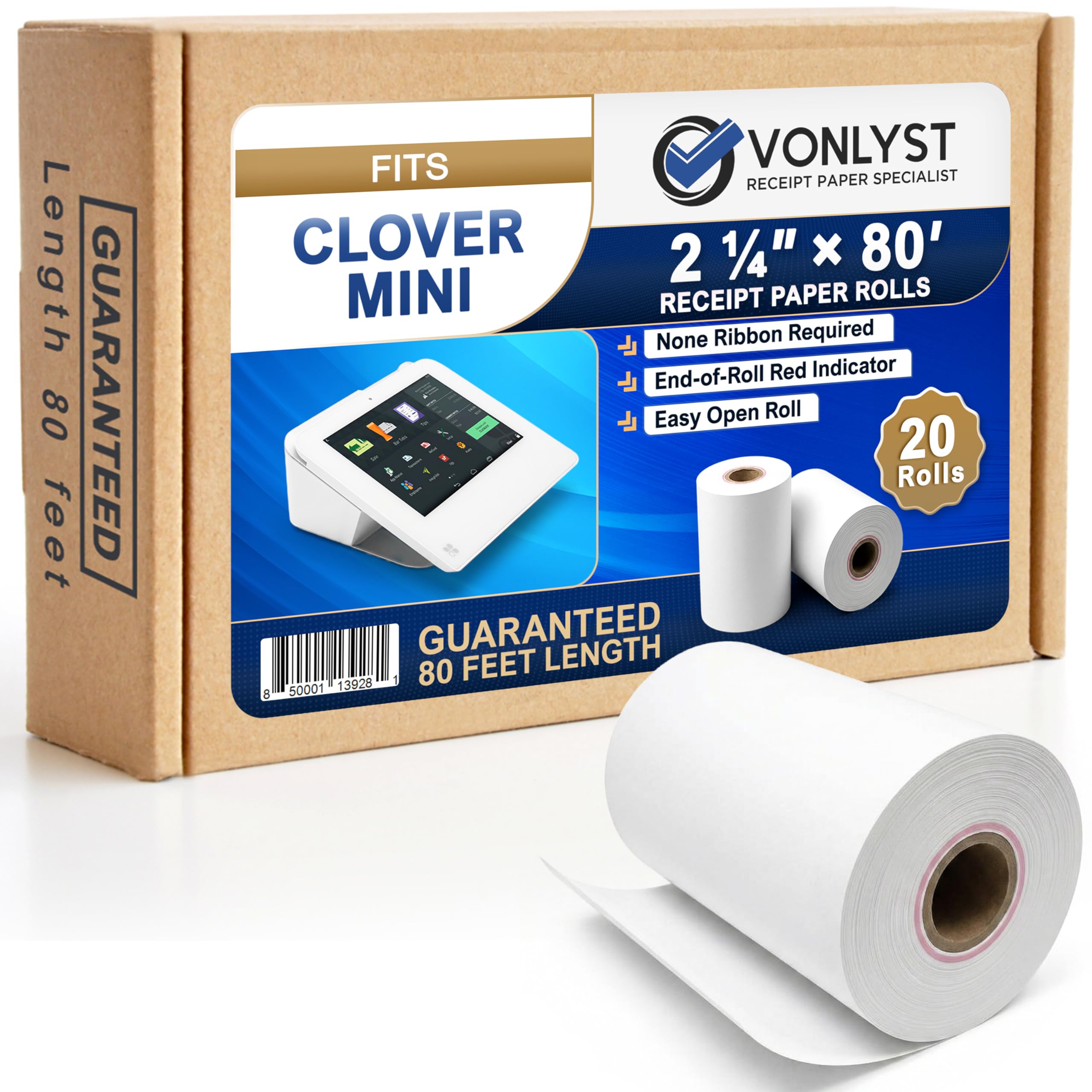 Amazon.com : Vonlyst Thermal Receipt Paper Rolls for Clover Mini