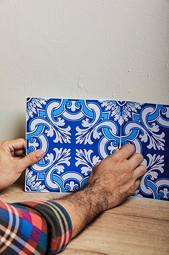 Miniatura 8 de Juego de azulejos adhesivos con estilo español o portugués (16 unidades)