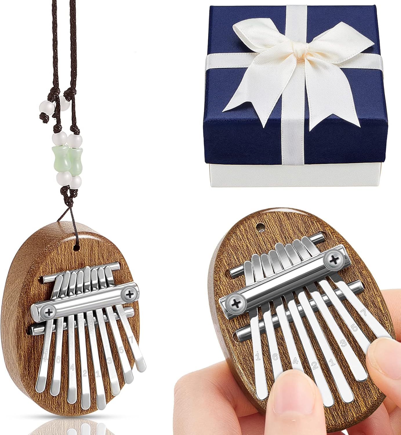 Mini Kalimba 8 Key Thumb Piano Wood Finger Thumb Piano