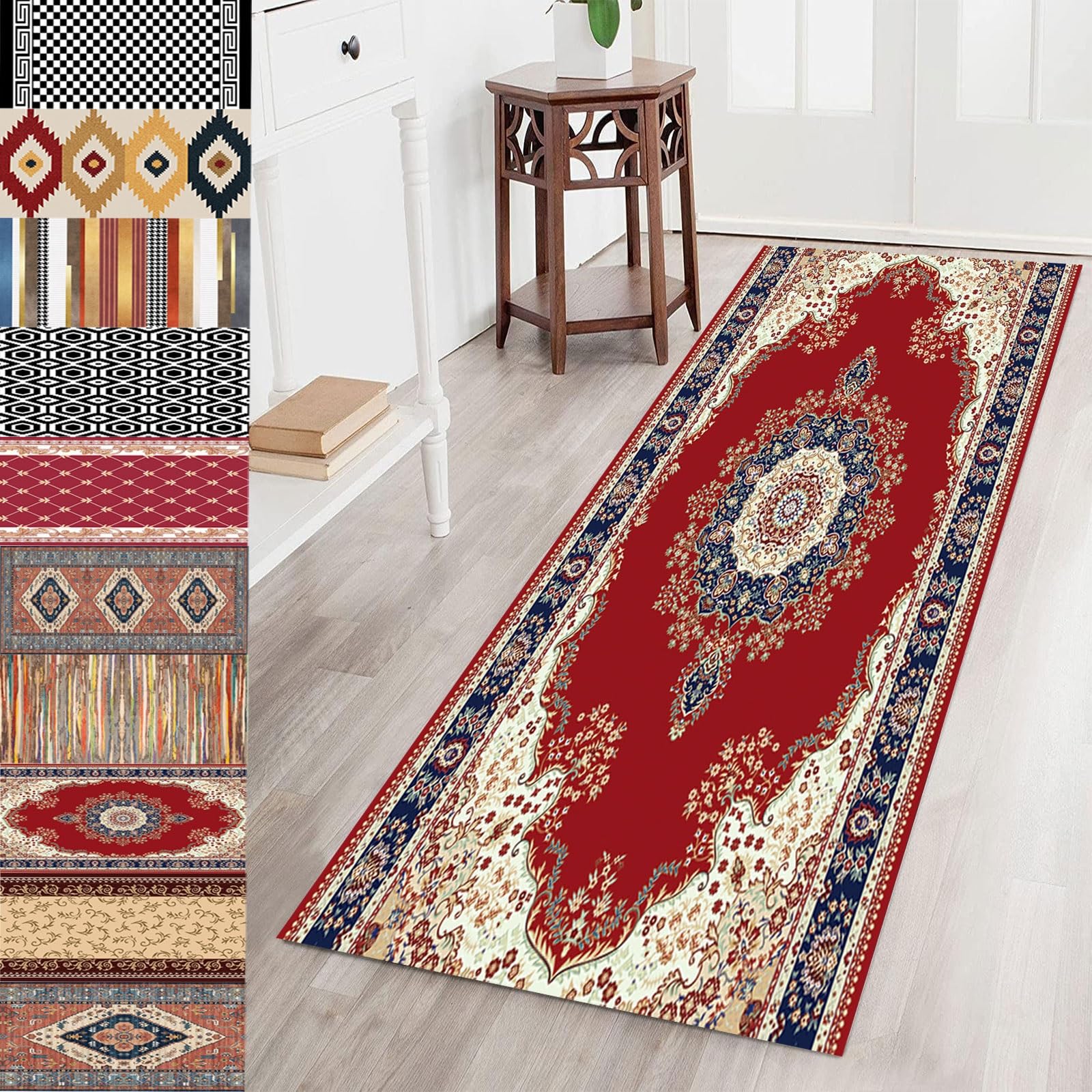 Alfombra cocina 50 x 100 cm lavable corredor vintage antimanchas