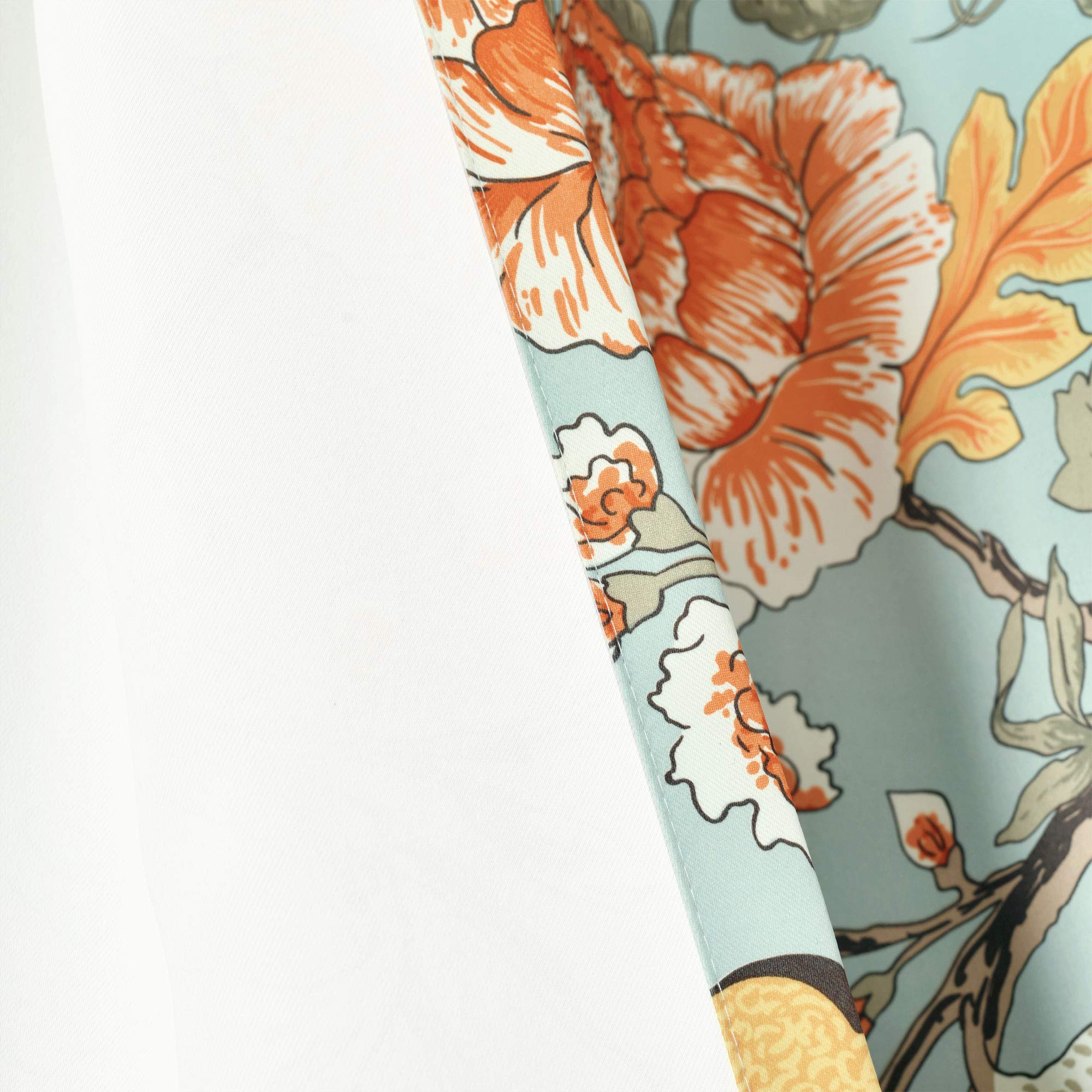 Lush Decor Blue and Green Sydney Curtains, Blue & Green, W 52" x L 108" (2 Panels) - Image 2