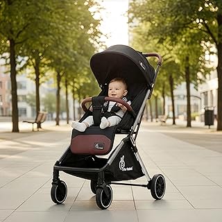 R for Rabbit Street Smart Auto Fold Stylish Newborn Baby Stroller| Aluminum Frame Pram with One Click Fold |Travel Friendl...