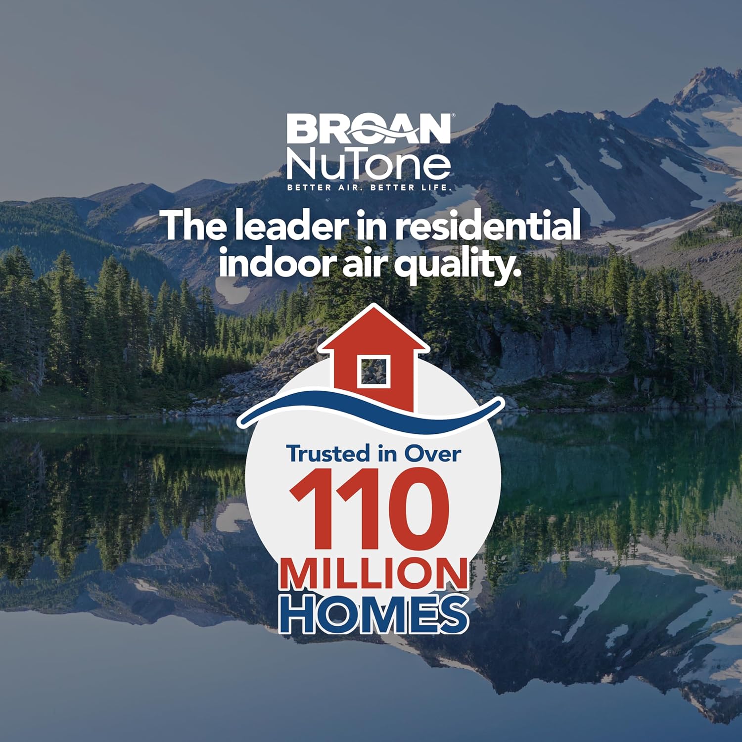 Broan-NuTone® Roomside Series Humidity Sensing Bathroom Exhaust Fan, 80 CFM, ENERGY STAR®