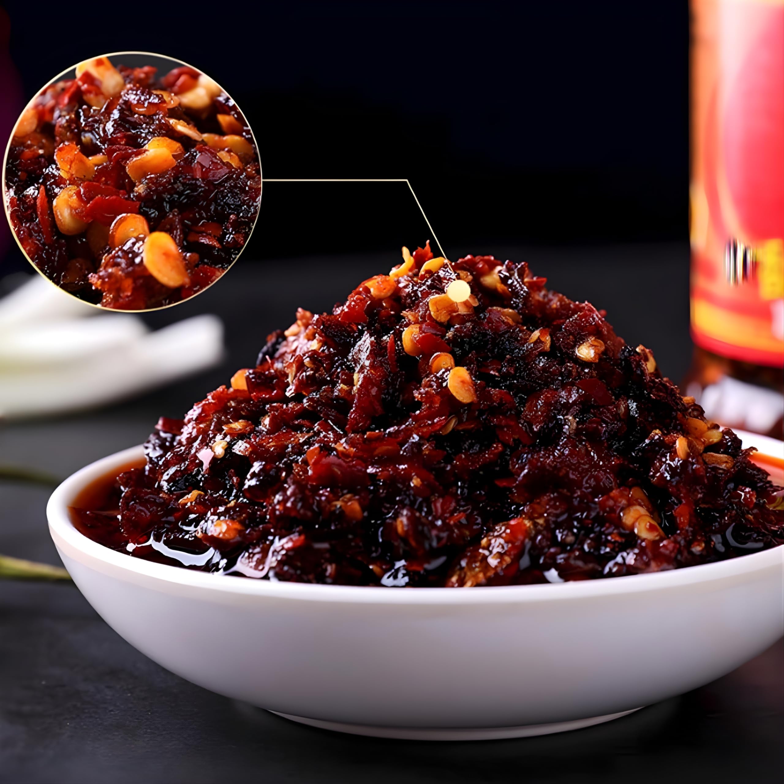 LaoGanMa Crispy Chilli in Oil 210g – Salsa Picante China Crujiente para Ramen, Arroces y Dumplings