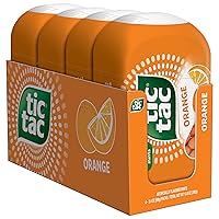 Vista 1 de Tic Tac Orange, On-the-Go Pocket-Sized Mints, 200 pieces, 4 Bottle Packs, 3.4 oz Each
