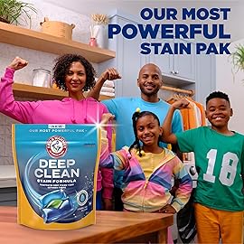 ARM & HAMMER Deep Clean Stain Formula, Laundry Detergent Power Paks, 21 ct.