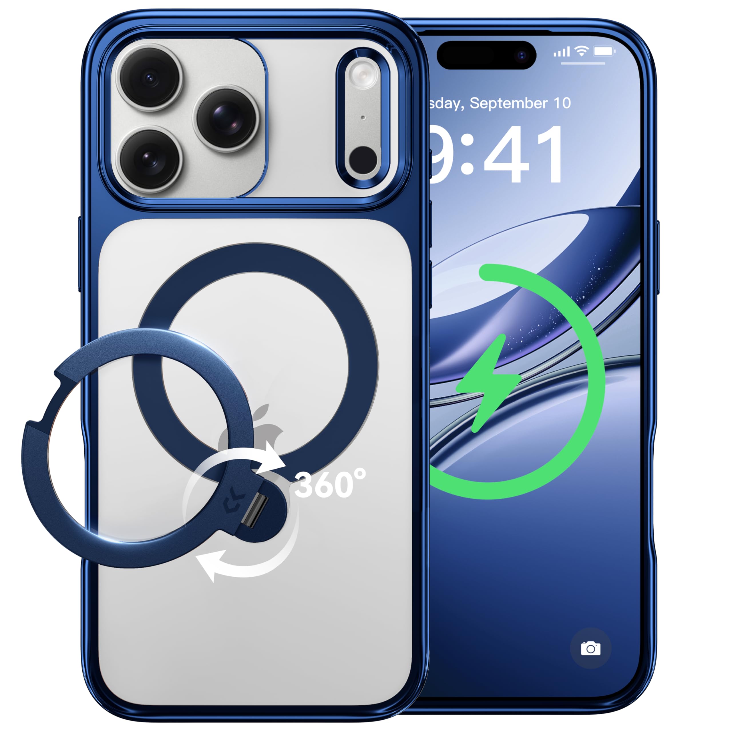 CASEKOO MAGICSTAND pro KoRI ブルー Amazon.co.jp: CASEKOO MagicStand Pro Kori iPhone 17 Pro Max Case