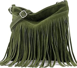 Ital. Borsa a tracolla in pelle Frans borsa tracolla donna borsa in pelle scamosciata T125