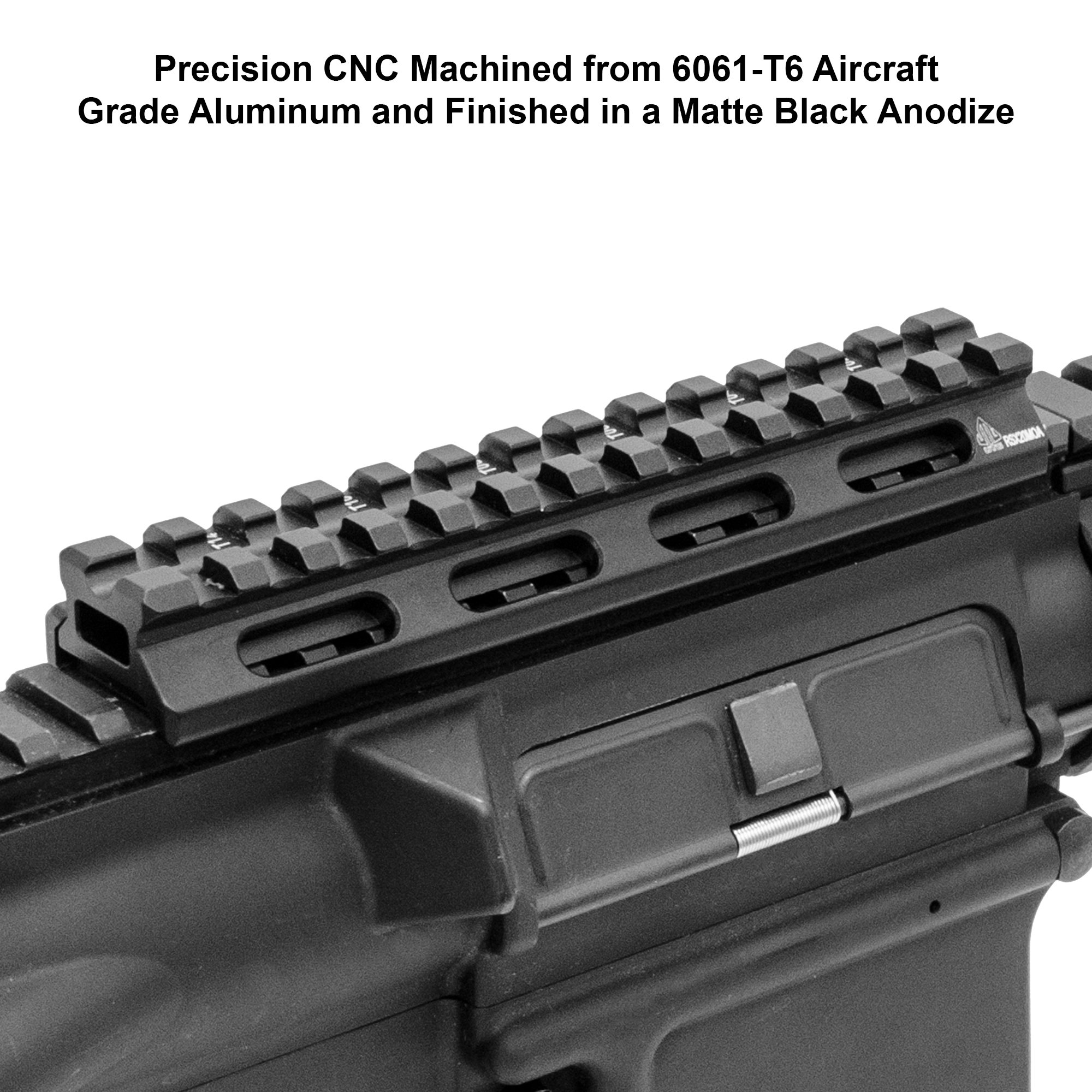 UTG® Super Slim 20 MOA Elevated Picatinny Mount, 13 Slot, Schwarz