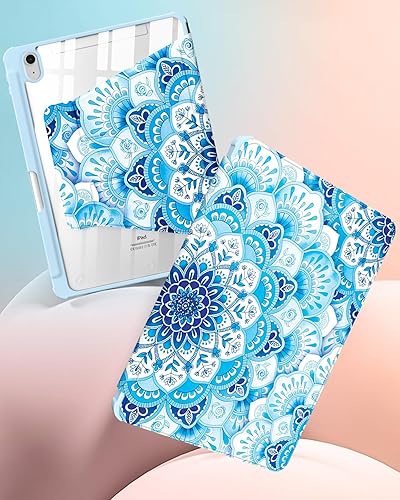 Miniatura 10 de Uppuppy Funda para iPad de 10.9 pulgadas con soporte para lápices, para mujeres, niños y niñas, bonitas flores femeninas, adolescentes, bonita funda