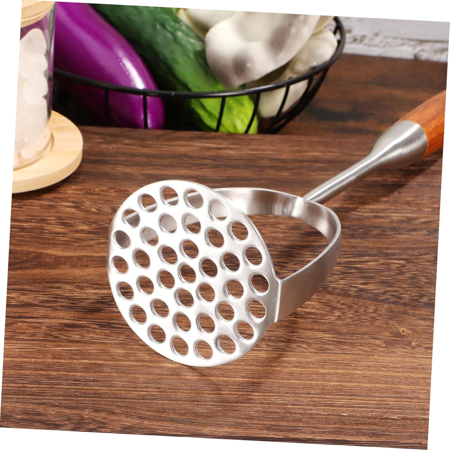 1Pc Potato Masher Tool Manual Crusher with Long Handle for Mashing Potatoes Vegetables and Fruits Cooking