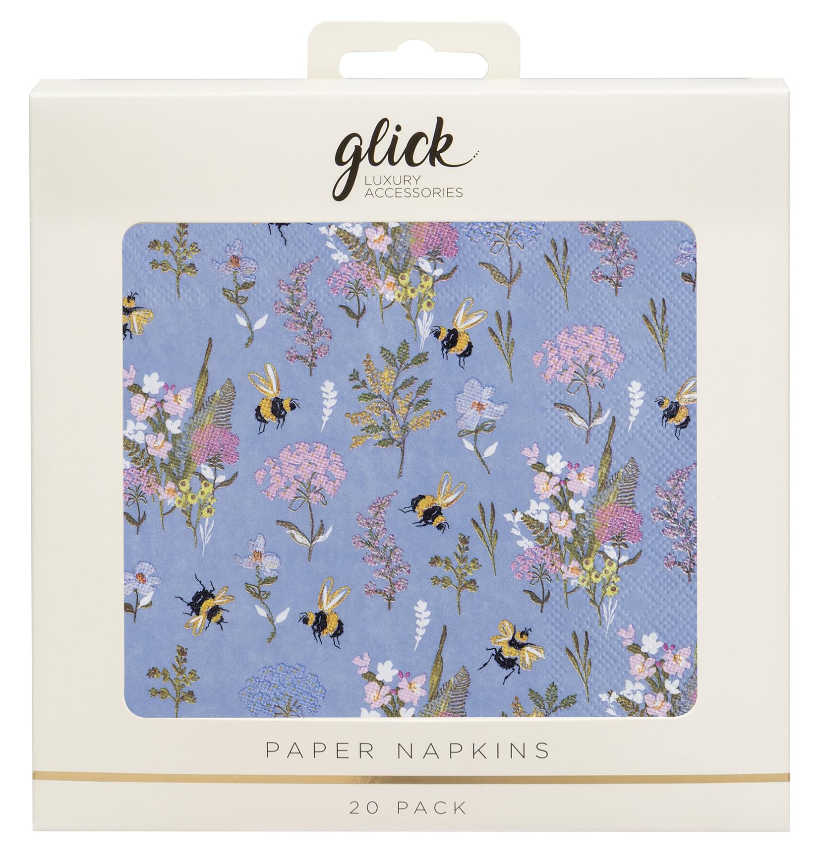 Glick Party Napkins - Bee Meadow - 33 x 33cm - Pack of 20