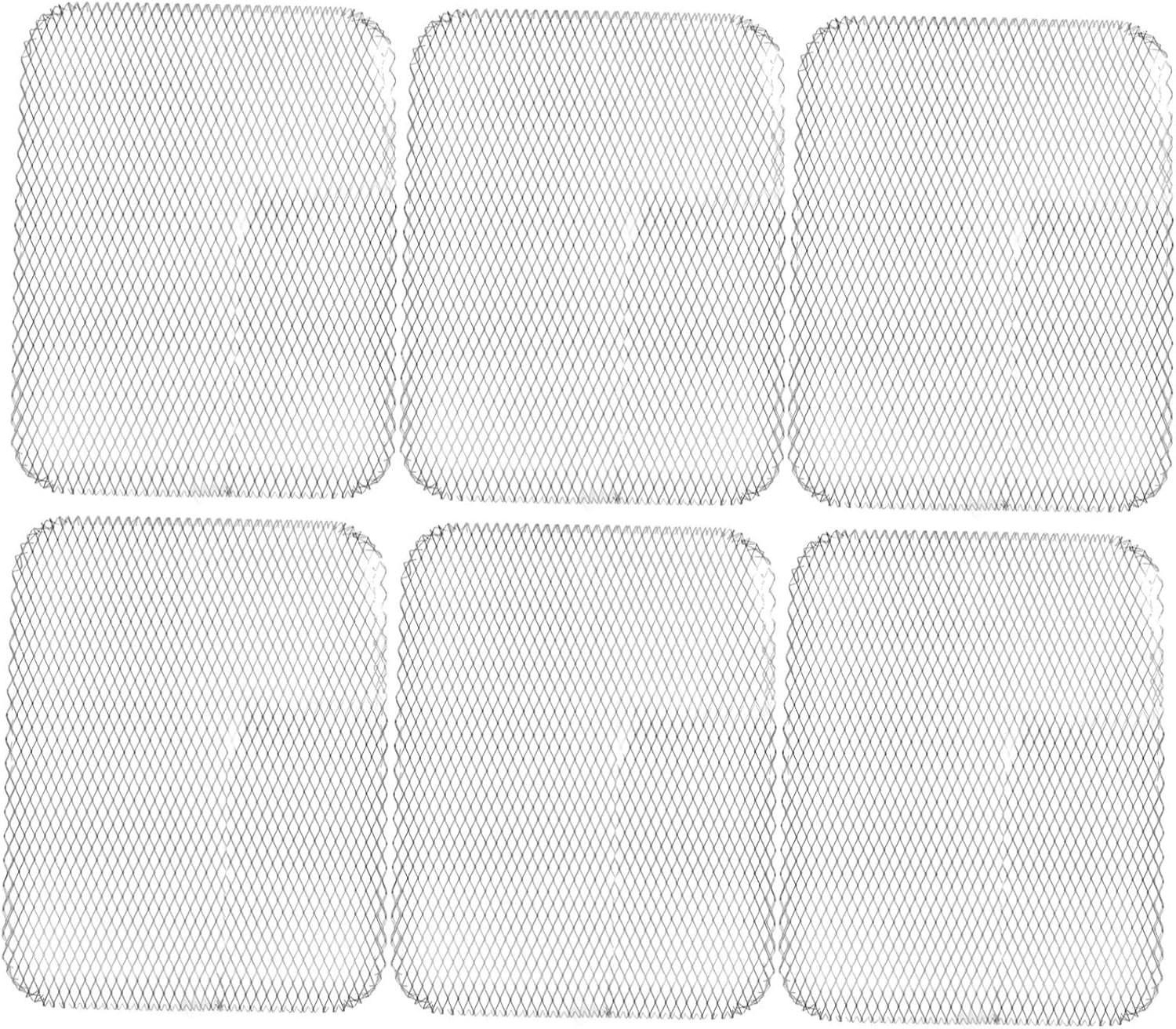 TOYANDONA 10pcs Rectangular Bbq Grill Net Disposable Grill Mesh Mat Aluminum Pans Bbq Toppers Easy to Clean Versatile for Baking