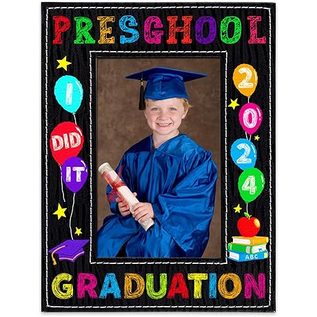 PETCEE 2024 Preschool Kindergarten Pre-K Graduation Picture Frame