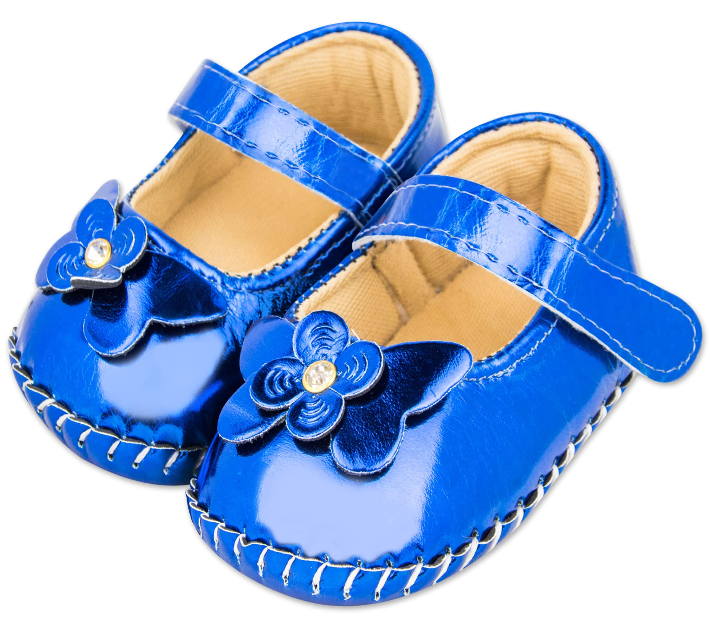 Neska Moda 6 To 12 Months Baby Girls Synthetic Leather/Rexine Blue Floral Baby Sandal Booties (B09WY1LGBF) Amazon Price History, Amazon Price Tracker