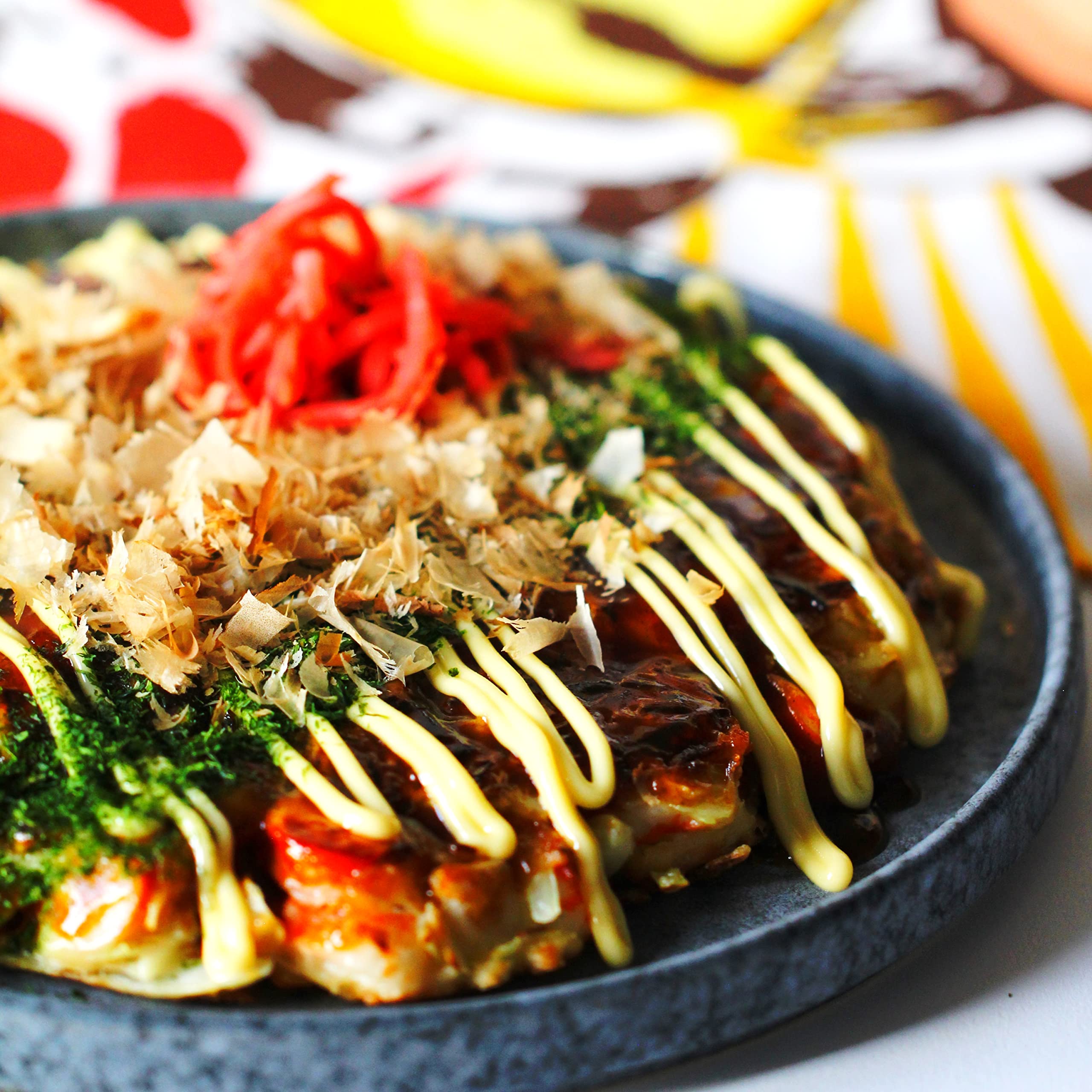Okonomiyaki Kochset 7-teilig für japanische Pfannkuchen mit Anleitung