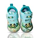 TrendStation Kids LED Light Up Shoes for Infants, Panda Design, Pink (C-Green, UK Footwear Size System, Toddler, Age Range, Medium, 9 Months, 12 Months) gallery image