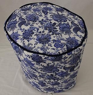 Simple Home Inspirations Cotton Cover Compatible with Keurig Coffee Brewing System (K Duo, Blue Floral)