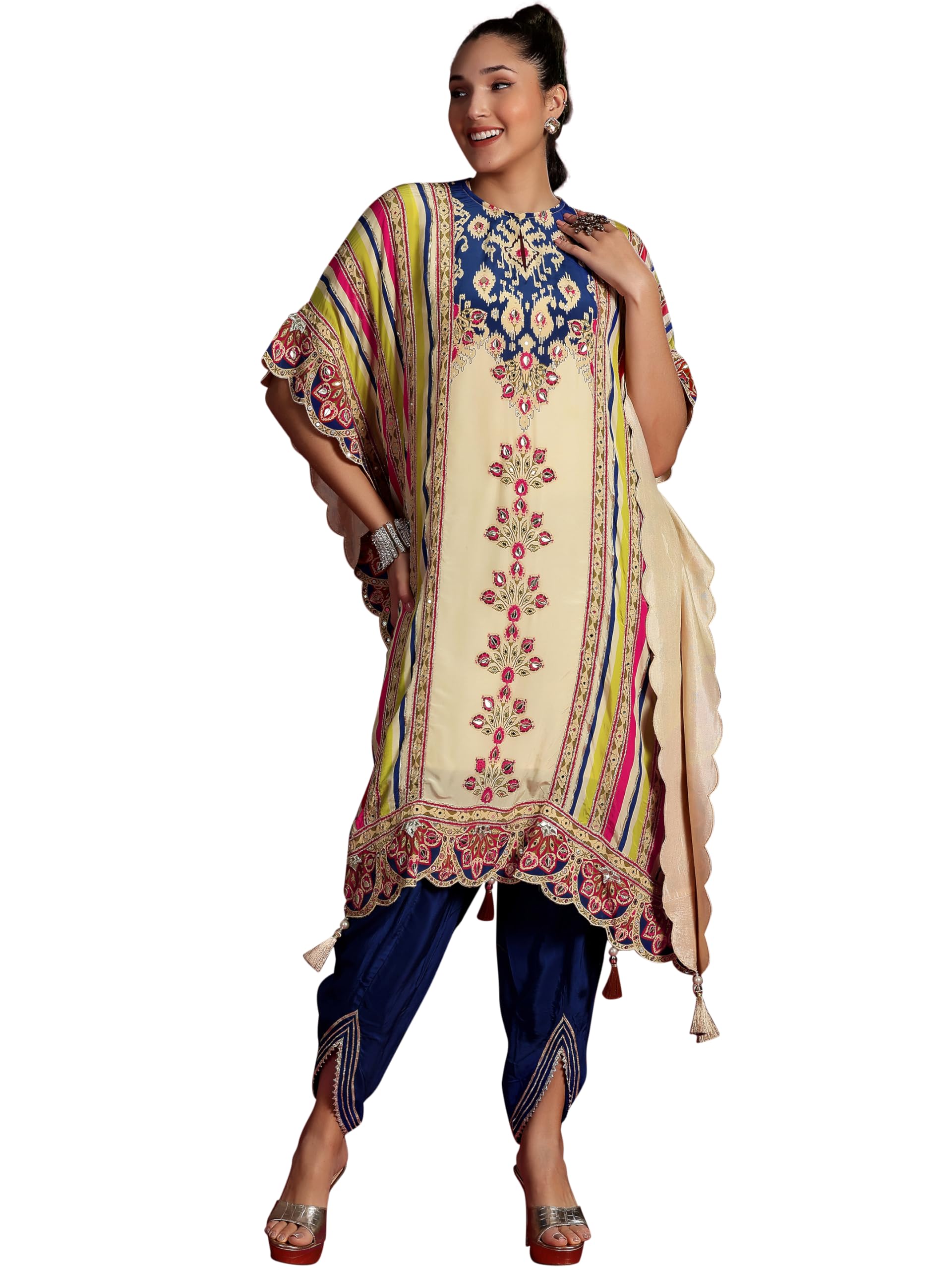 libas art Womens Printed Silk Blend Co-ord Set for Women-picture-46