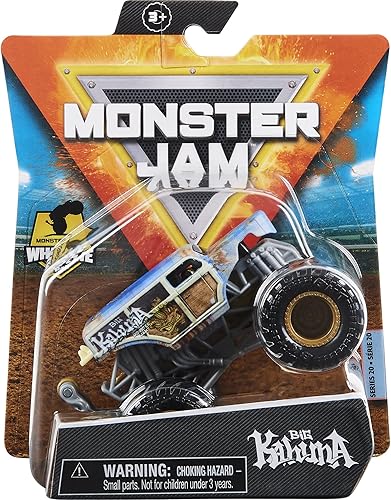 Monster Jam Spin Master 2021 - Camión monstruo fundido a presión 164 con barra de ruedas Arena Favorites Big Kahuna