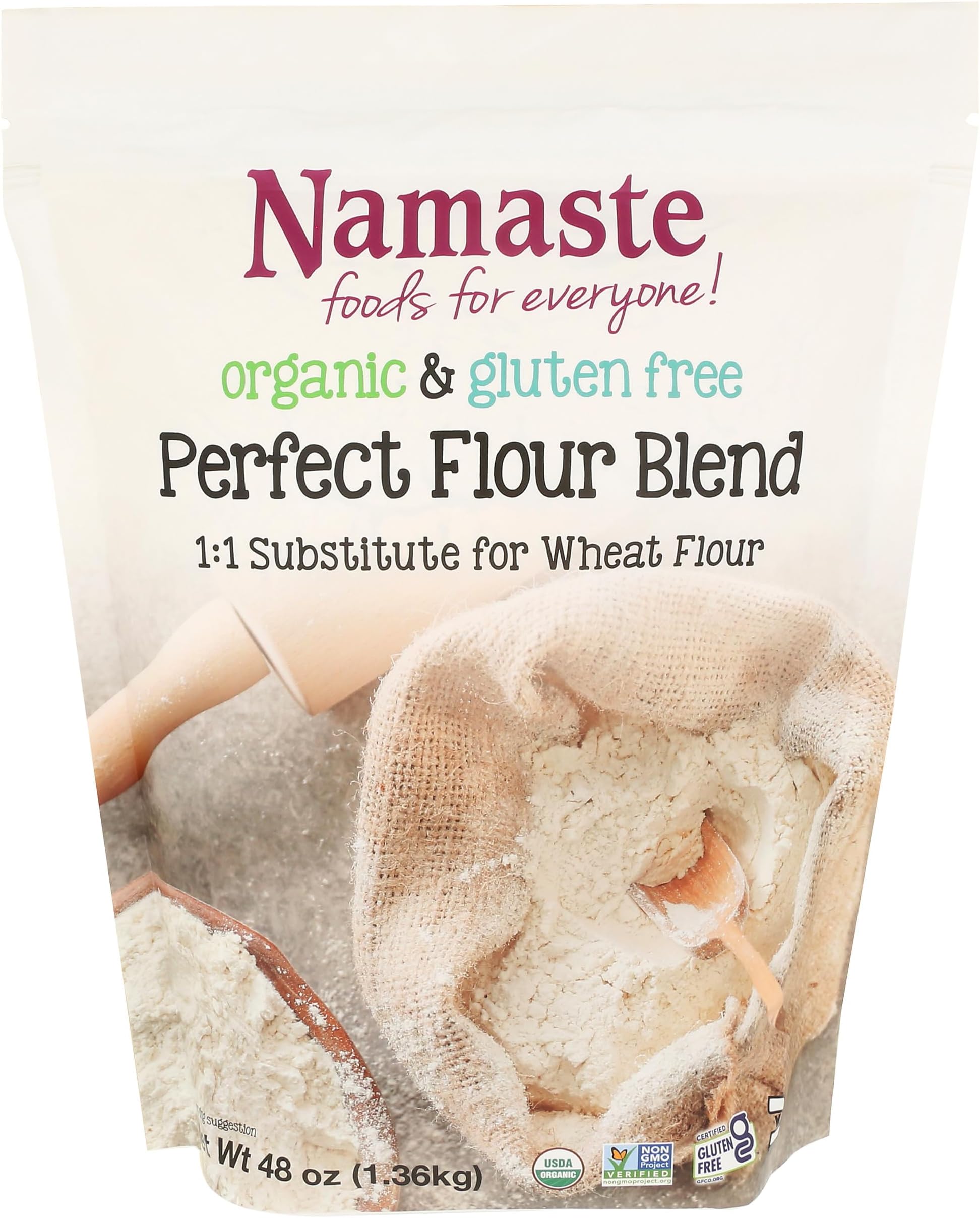Namaste Foods Gluten Free Organic Perfect Flour Blend, 48 Oz