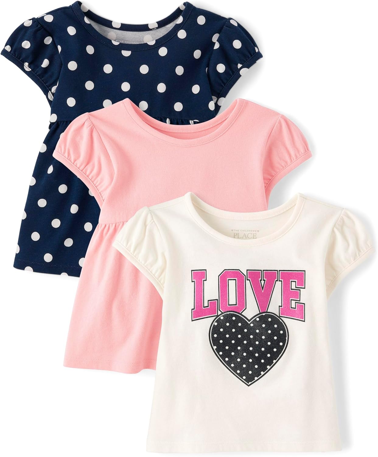 The Children's Place Baby-Girls and Toddler Short Sleeve Everyday Casual Knit Shirt