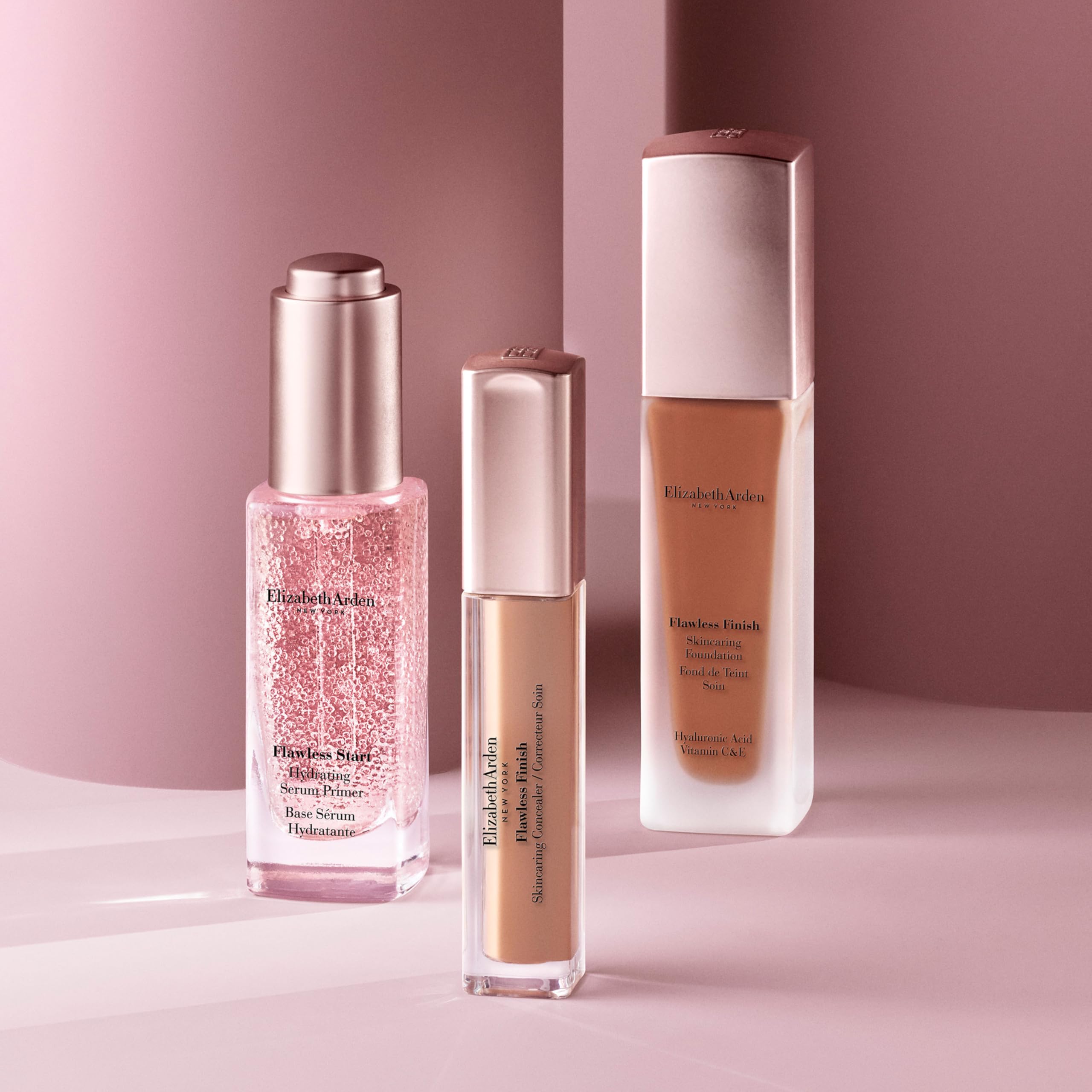 Elizabeth Arden - Fondotinta Flawless Finish con Acido Ialuronico, Vitamina C e E, Trucco Liquido a Lunga Durata Senza Profumo, 300N, per Pelle Media con Sottotoni Neutri, 30ml
